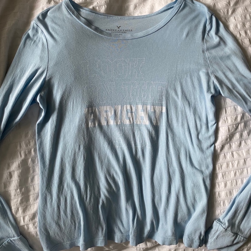 blue long sleeve